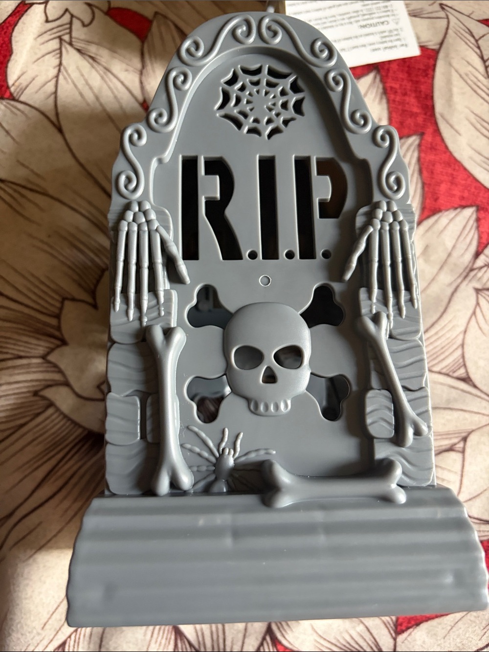 Hallmark Gray RIP Tombstone Halloween Accent